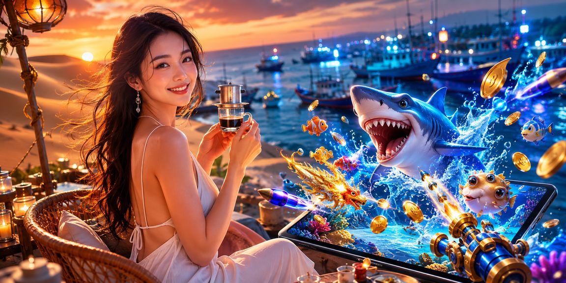 Người chơi bắn cá thưởng thức cà phê tại Mũi Né trong chương trình khuyến mãi kqxxmb
